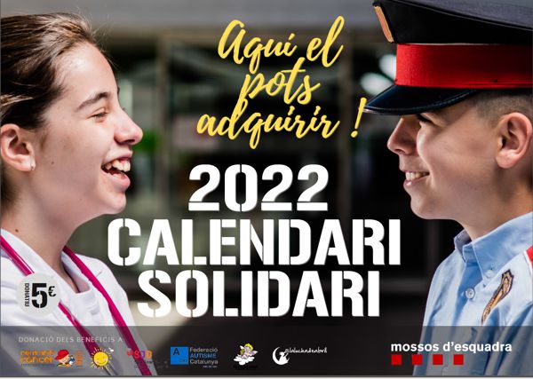 Calendari solidari Mossos Esquadra 2022